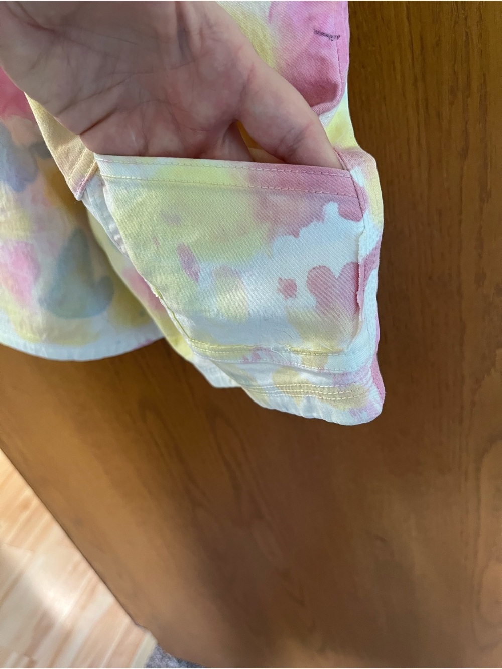Duluth Trading Co Tie-Dye Shortalls *flawed* - Picture 5 of 8